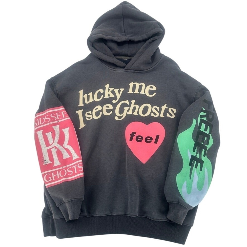 Kids‎ See Ghosts Lucky Me I See Ghosts Hoodie Oversized L Kanye Cudi